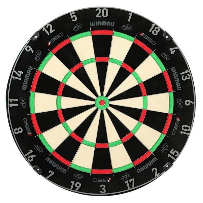 ウィンモーのハードダーツボードブレード360トリプルコアのデザイン