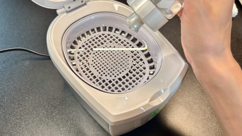 超音波洗浄機のセッティング
